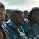 Killmonger (Michael B. Jordan) and W’Kabi (Daniel Kaluuya) and the Border Tribe in Black Panther